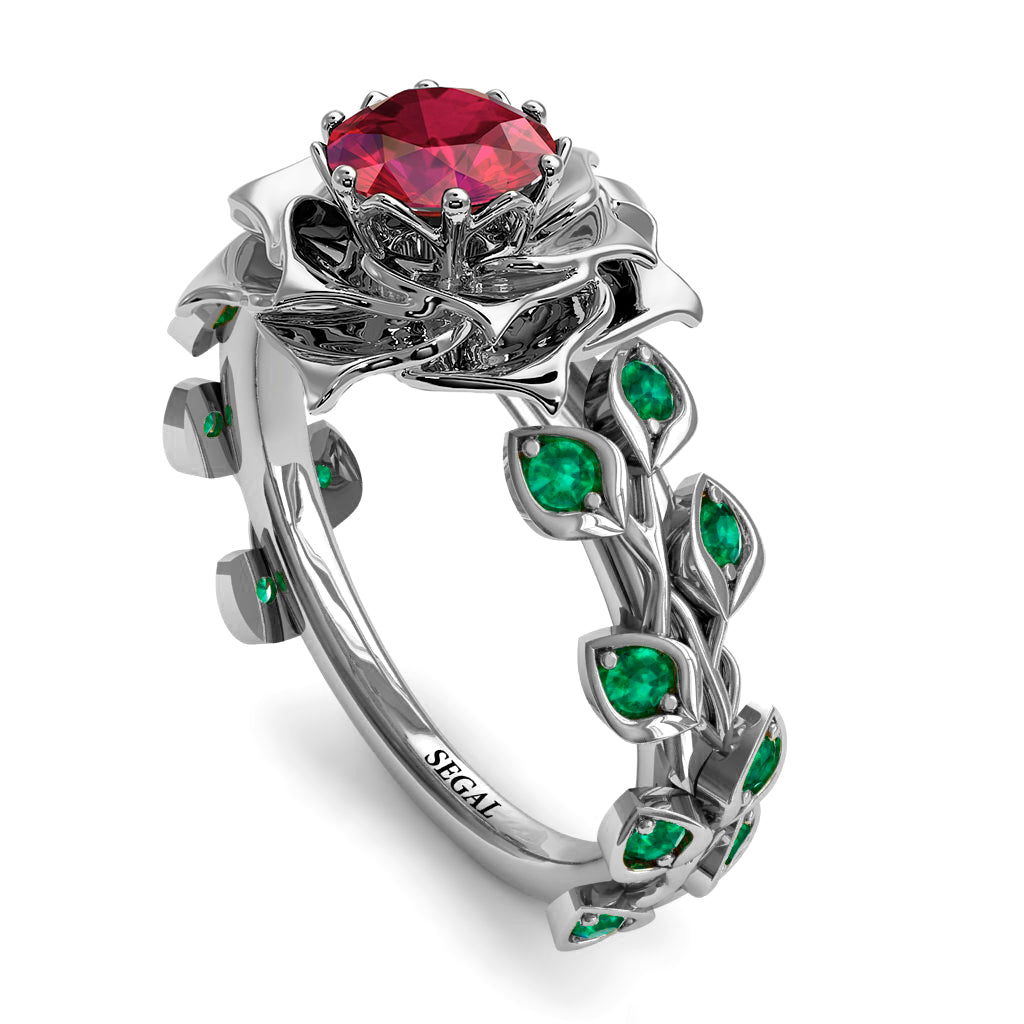 Rose Flower And Leaves - Diana no. 12